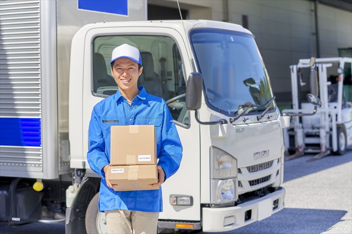 《墨田区》週払いOK・3～4ｔ車での問屋や工場などへの氷の配送ドライバー！（Web面接OK・高時給）